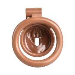 COCKLOCK Sissy Clit Keuschheitsgürtel 2.5 x 3.8 cm Kastanienbraun