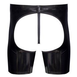 BLACK LEVEL Chaps aus Lack Schwarz