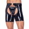 BLACK LEVEL Chaps aus Lack Schwarz