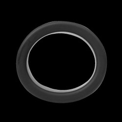 RIMBA Hodenstrecker 30 mm aus Silikon Schwarz