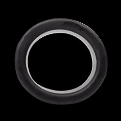 RIMBA Hodenstrecker 40 mm aus Silikon Schwarz