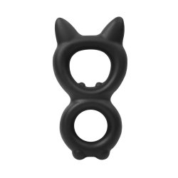 RIMBA Kitty Penis- & Hodenring aus Silikon Schwarz