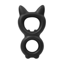 RIMBA Kitty Penis- & Hodenring aus Silikon Schwarz