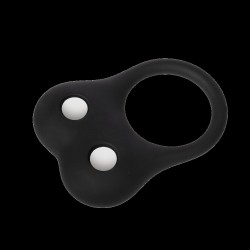 RIMBA Hodenstrecker mit Gewicht 70 g aus Silikon Schwarz