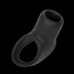 RIMBA Penismanschette mit Hodenhalter aus Silikon Schwarz