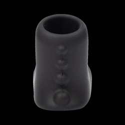 RIMBA Penismanschette mit Hodenhalter aus Silikon Schwarz