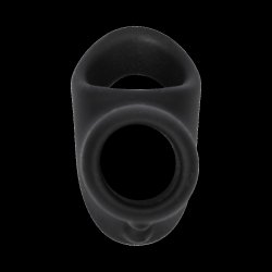 RIMBA Penismanschette mit Hodenhalter aus Silikon Schwarz