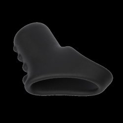 RIMBA Penismanschette mit Hodenhalter aus Silikon Schwarz