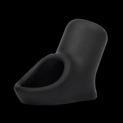 RIMBA Penismanschette mit Hodenhalter aus Silikon Schwarz