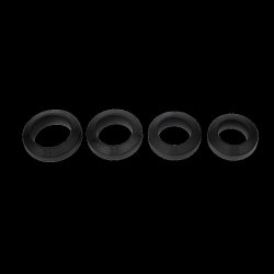 RIMBA Penisring kantig Ø 26 mm aus Silikon Schwarz