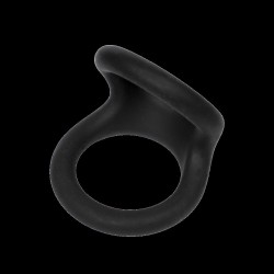RIMBA Doppelring für Penis & Hoden Ø 30 & 35 mm aus Silikon Schwarz