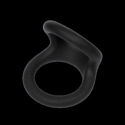 RIMBA Doppelring für Penis & Hoden Ø 35 & 40 mm aus Silikon Schwarz