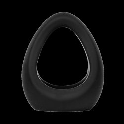 RIMBA Penis- & Hodenmanschette aus Silikon Schwarz