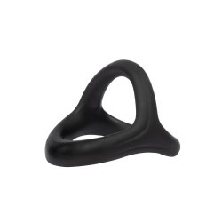 RIMBA Penis- & Hodenring 3-fach aus Silikon Schwarz