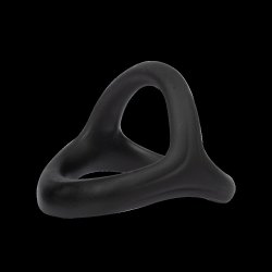 RIMBA Penis- & Hodenring 3-fach aus Silikon Schwarz