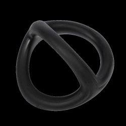 RIMBA Penis- & Hodenring 3-fach aus Silikon Schwarz