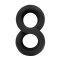 RIMBA 8-Ring für Penis & Hoden aus Silikon Schwarz