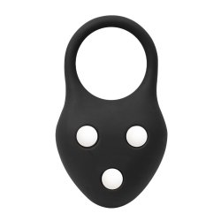 RIMBA Hodenstrecker mit Gewicht 110 g aus Silikon Schwarz