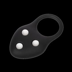 RIMBA Hodenstrecker mit Gewicht 110 g aus Silikon Schwarz