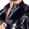 BLACK LEVEL Overall mit Reissverschluss aus Lack Schwarz