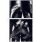 BLACK LEVEL Overall mit Reissverschluss aus Lack Schwarz
