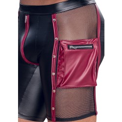 NEK Pants halblang im Mattlook mit Mesh Rot