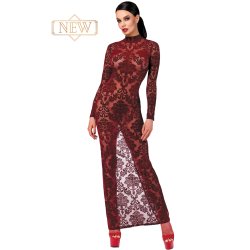 NOIR HANDMADE Kink Royal Gown/Long Dress Bordeaux