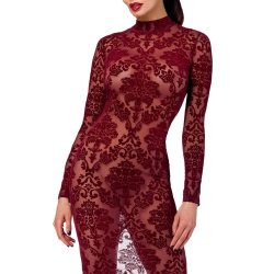 NOIR HANDMADE Kink Royal Gown/Long Dress Bordeaux