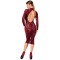 NOIR HANDMADE Kink Royal Midi Dress Bordeaux