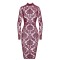 NOIR HANDMADE Kink Royal Midi Dress Bordeaux
