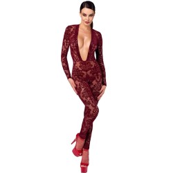 NOIR HANDMADE Kink Royal Catsuit Bordeaux