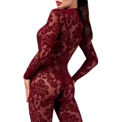 NOIR HANDMADE Kink Royal Catsuit Bordeaux