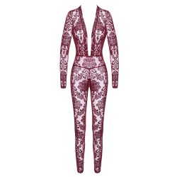 NOIR HANDMADE Kink Royal Catsuit Bordeaux