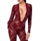 NOIR HANDMADE Kink Royal Catsuit Bordeaux