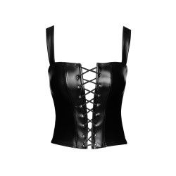 NOIR HANDMADE Vixen Lace-Up Corset Top Schwarz
