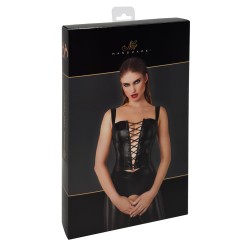 NOIR HANDMADE Vixen Lace-Up Corset Top Schwarz
