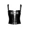 NOIR HANDMADE Vixen Lace-Up Corset Top Schwarz