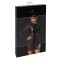 NOIR HANDMADE Crossfire Mesh & Wetlook Mini Dress Schwarz