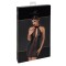 NOIR HANDMADE Luxuria Crystal Sheer Mini Dress Schwarz