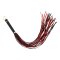 EASY TOYS Kunstleder-Flogger 64 cm Schwarz/Rot