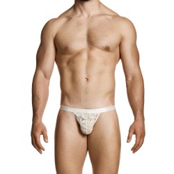 MODUS VIVENDI Floral Lace Thong Ivory