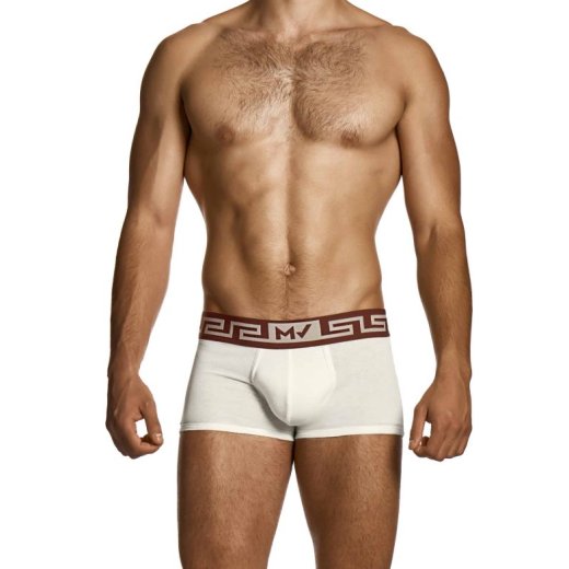 MODUS VIVENDI Linen Boxershorts Beige/Bordeaux