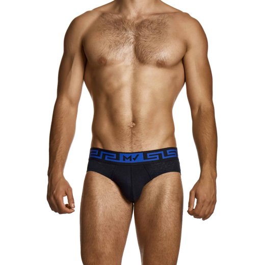 MODUS VIVENDI Linen Classic Brief Schwarz/Blau