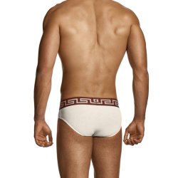 MODUS VIVENDI Linen Classic Brief Beige/Bordeaux