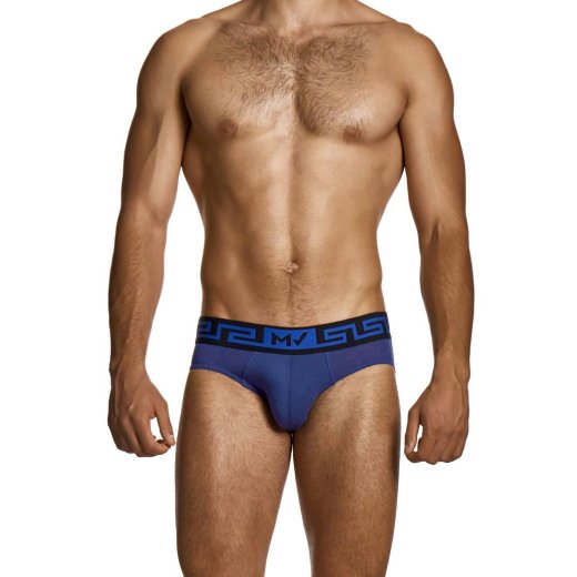 MODUS VIVENDI Linen Classic Brief Blau/Schwarz