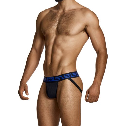 MODUS VIVENDI Linen Jockstrap Schwarz/Blau