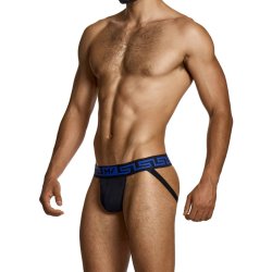 MODUS VIVENDI Linen Jockstrap Schwarz/Blau