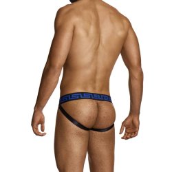 MODUS VIVENDI Linen Jockstrap Schwarz/Blau
