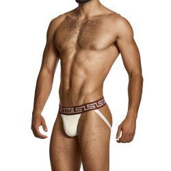 MODUS VIVENDI Linen Jockstrap Beige/Bordeaux