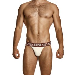 MODUS VIVENDI Linen Jockstrap Beige/Bordeaux